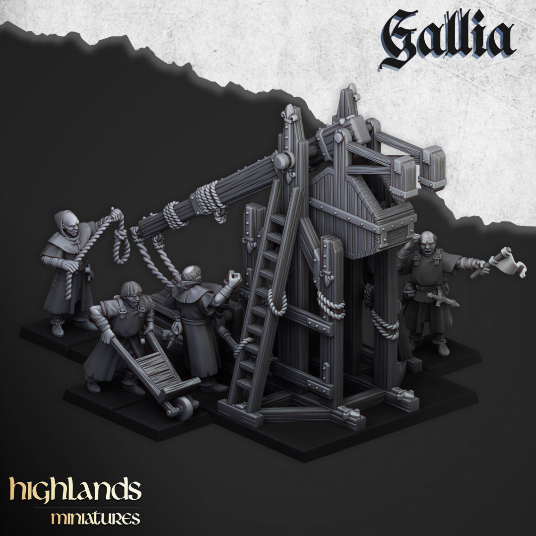 Gallia Trebuchet - Highlands Miniatures (1+4)