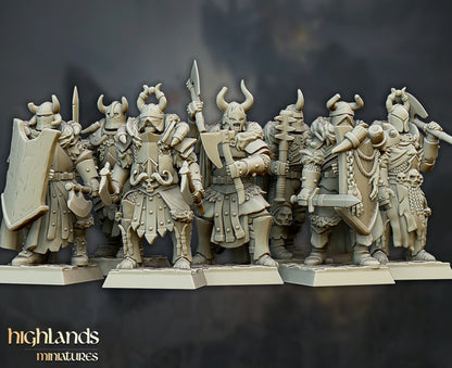Varyag Warriors double hand weapon - Highlands Miniatures (10)