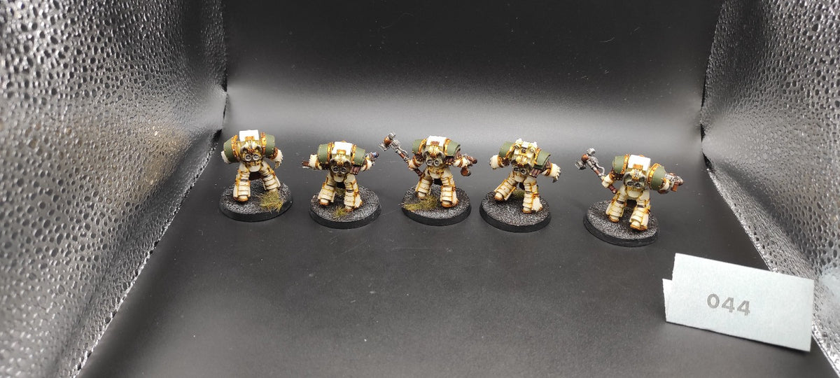 (5) 30k Space Marines Terminators Legion Cataphractii Resin OOP Warhammer 40k -1280-