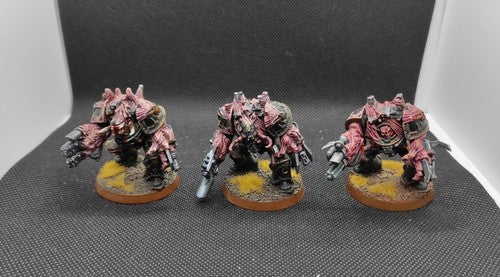 (3) Obliterators Metal Pro-Painted LP Chaos Space Marines Warhammer 40k -2202-