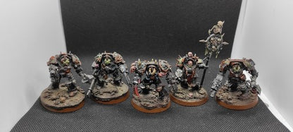 (5) Plague Terminators Death Guard Pro-Painted LP Death Guard Chaos Space Marines Warhammer 40k -2203-