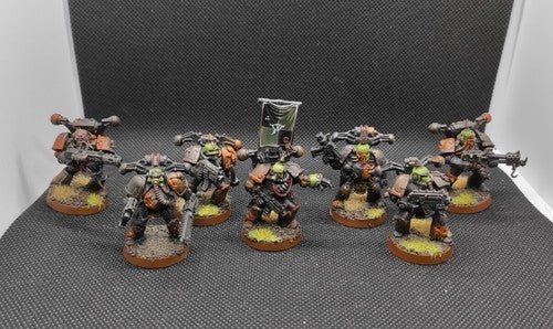(7) Plague Marines Death Guard Pro-Painted LP Death Guard Chaos Space Marines Warhammer 40k -2207-