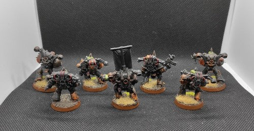(7) Plague Marines Death Guard Pro-Painted LP Death Guard Chaos Space Marines Warhammer 40k -2207-