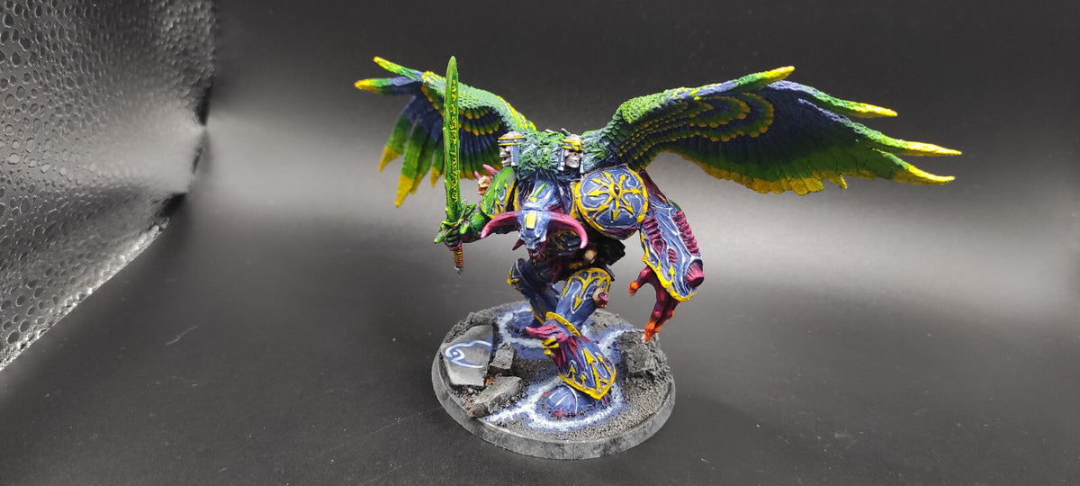 (1) Daemon Prince OOP METAL Pro-Painted Chaos Space Marines Warhammer 40k -2218-