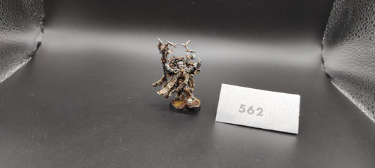 (1) Chaos Space Marines Dark Apostle Finecast Painted OOP Warhammer 40k -1290-