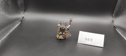 (1) Chaos Space Marines Dark Apostle Finecast Painted OOP Warhammer 40k -1290-