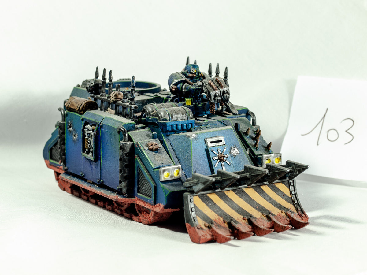 (1) Chaos Space Marines Rhino Painted OOP Converted Horus Heresy Warhammer 40k -1820-