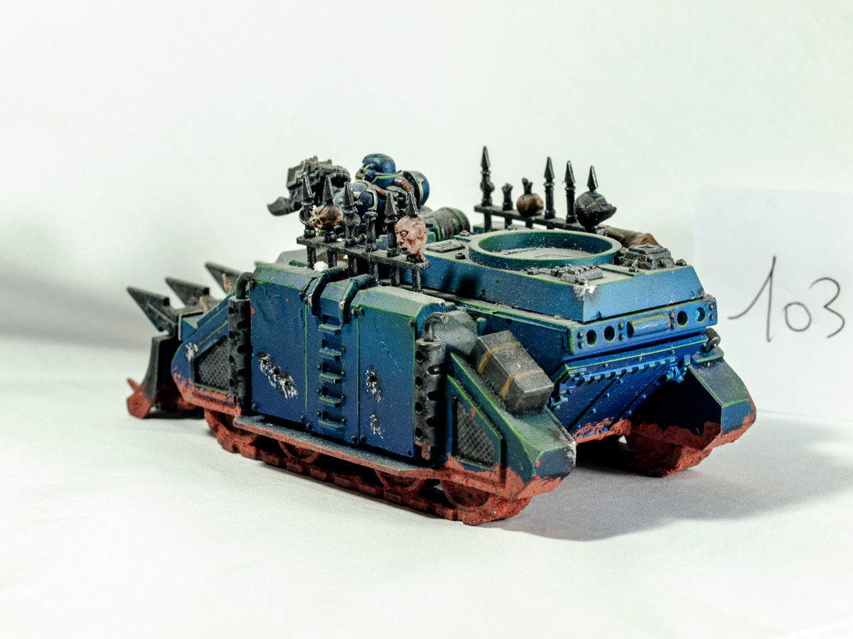 (1) Chaos Space Marines Rhino Painted OOP Converted Horus Heresy Warhammer 40k -1820-