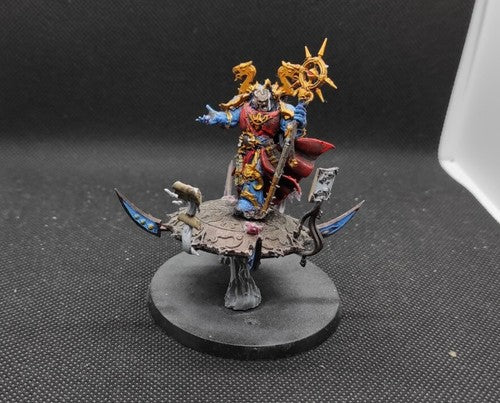 (1) Thousand Sons Sorcerer Lord Disc Painted Thousand Sons Chaos Space Marines Warhammer 40k -2211-
