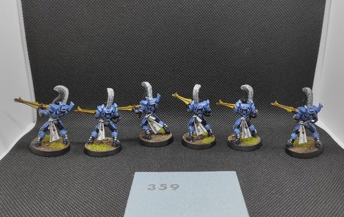 (6) Eldar Craftworld Aeldari Dire Avengers Painted OOP Warhammer 40k -2479-