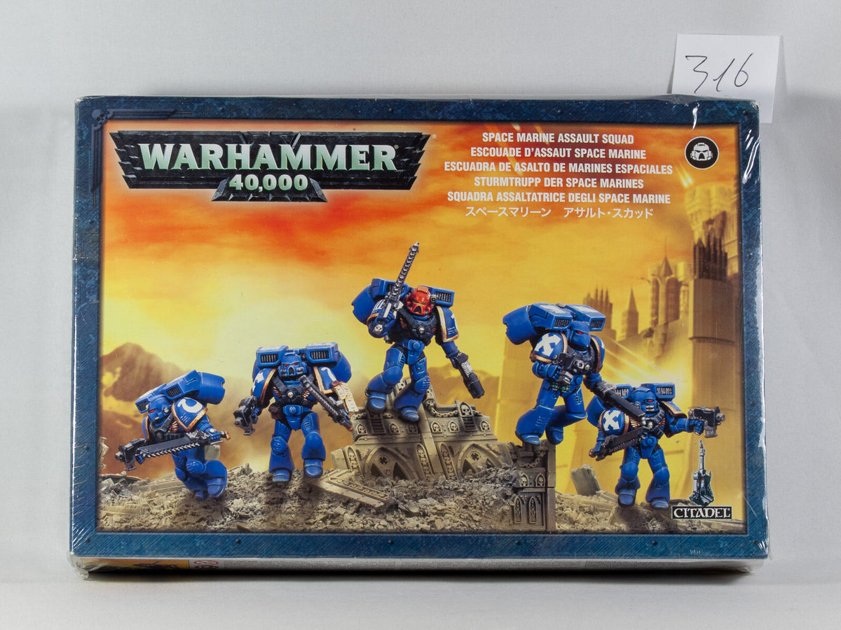 (5) Like NEW Space Marine Assault Squad Warhammer 40k -1994-