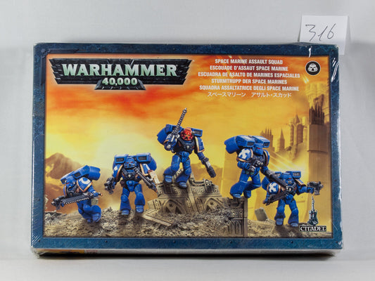(5) Like NEW Space Marine Assault Squad Warhammer 40k -1994-