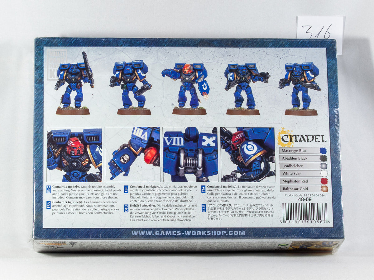 (5) Like NEW Space Marine Assault Squad Warhammer 40k -1994-