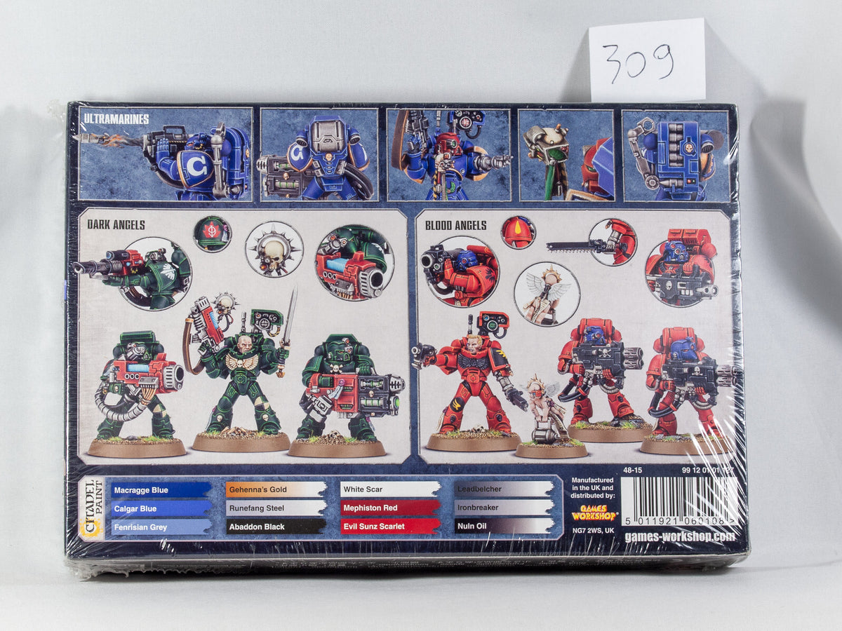 (5) Like NEW Space Marine Devastator Squad Warhammer 40k -1992-