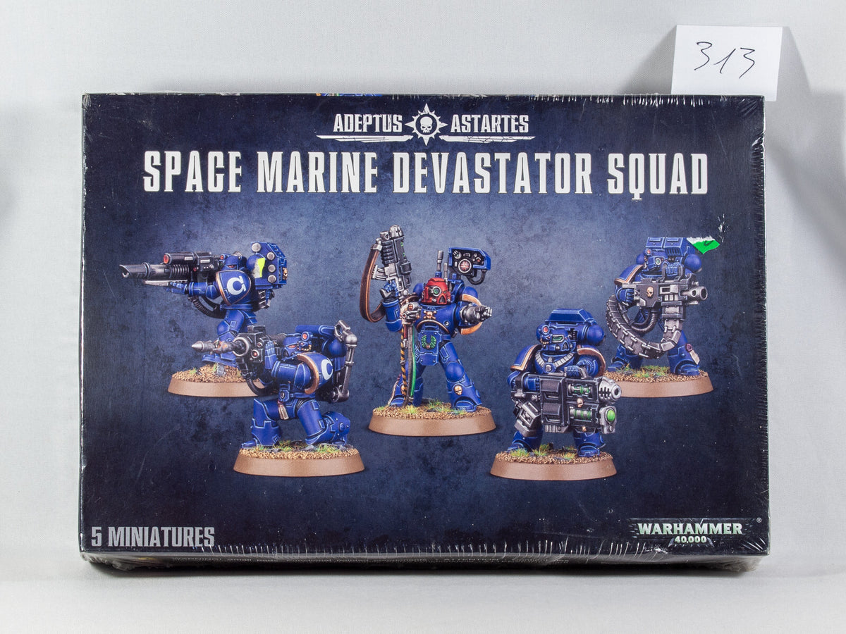 (5) Like NEW Space Marine Devastator Squad Warhammer 40k -1993-