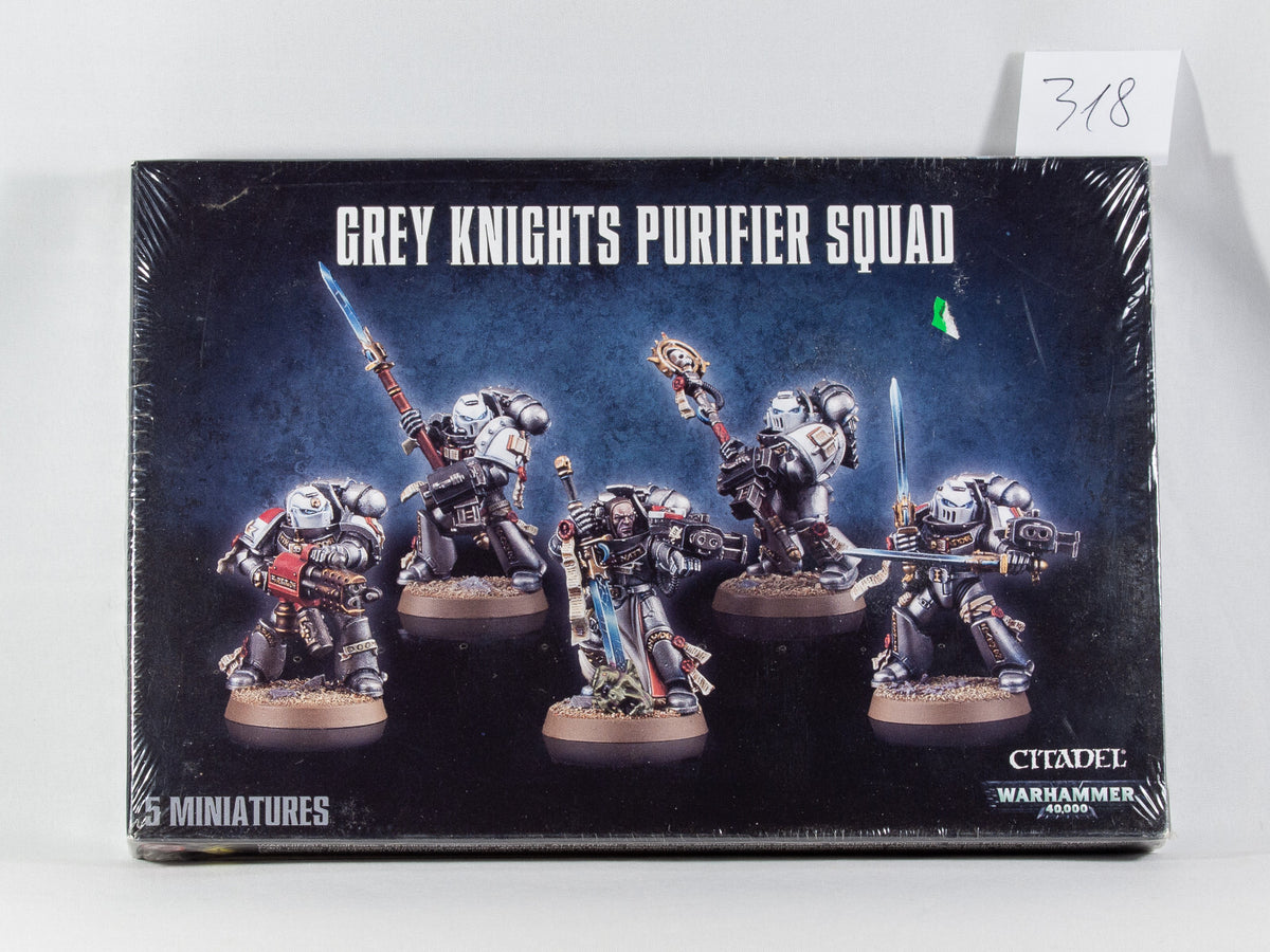 (5) Like NEW Space Marine Grey Knights Purifier Squad Warhammer 40k -1995-