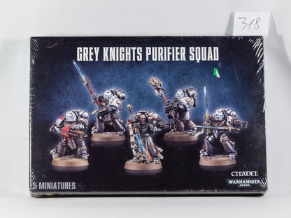(5) Like NEW Space Marine Grey Knights Purifier Squad Warhammer 40k -1995-