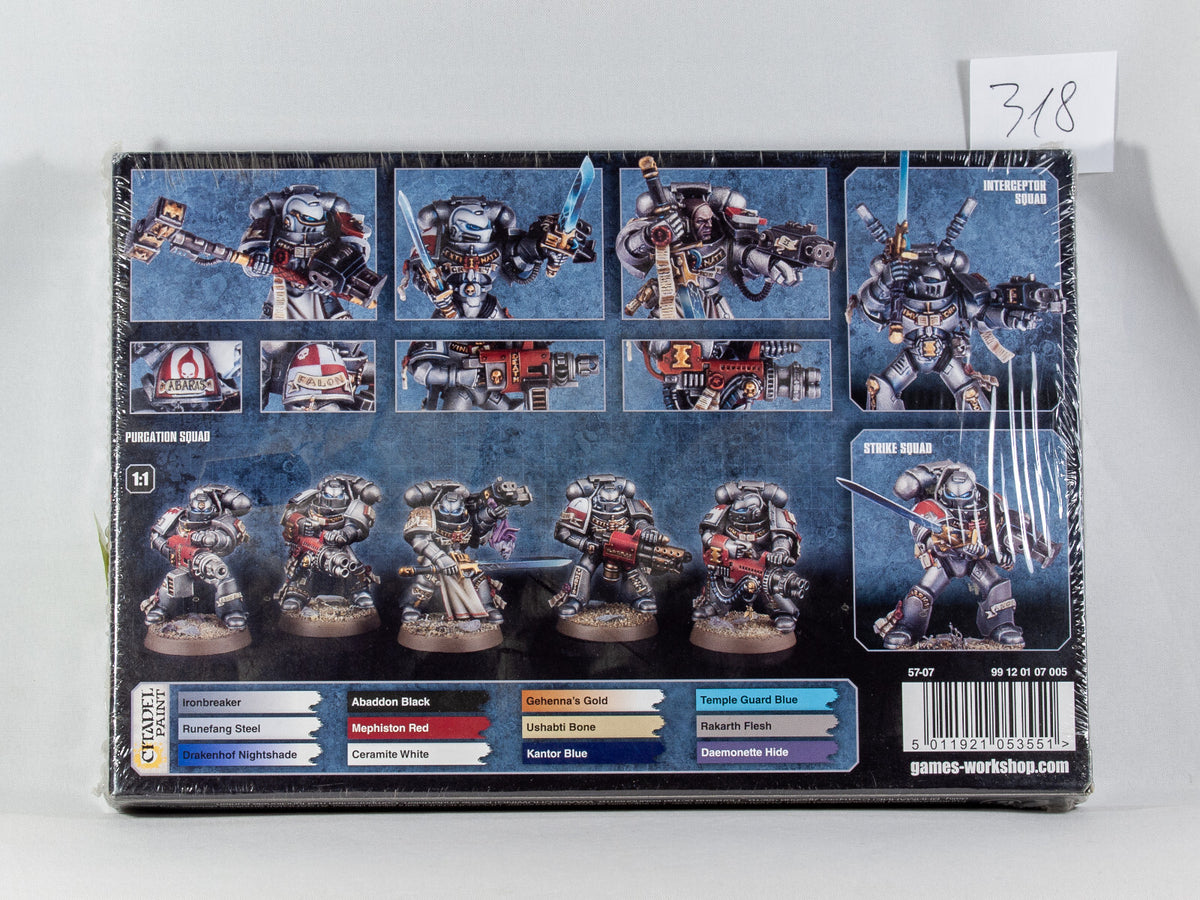 (5) Like NEW Space Marine Grey Knights Purifier Squad Warhammer 40k -1995-