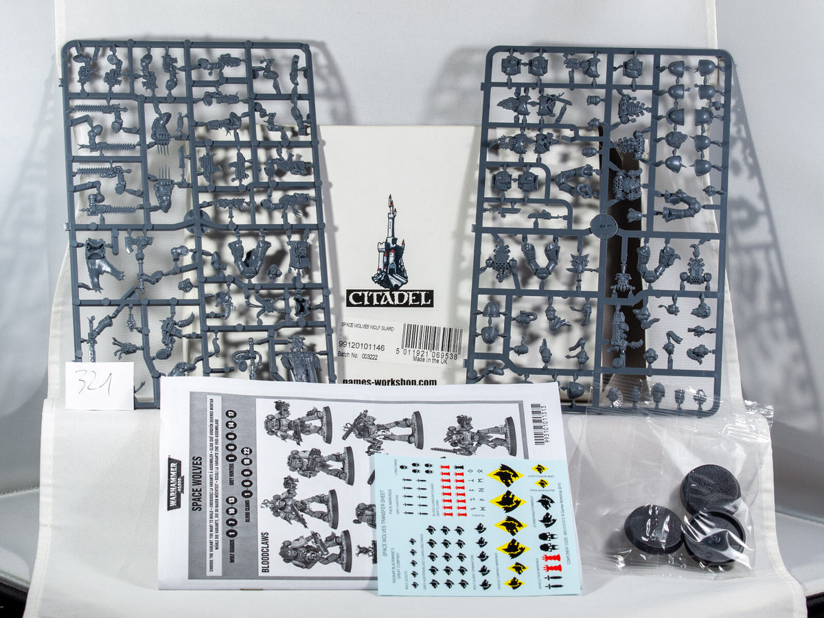 (5) Like NEW Space Marine Space Wolves Wolf Guard Warhammer 40k -1996-