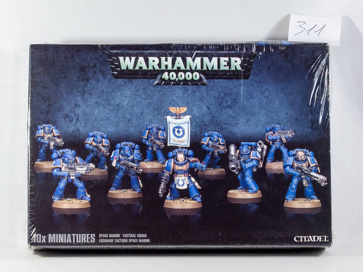(10) Like NEW Space Marine Tactical Squad Warhammer 40k -1991-