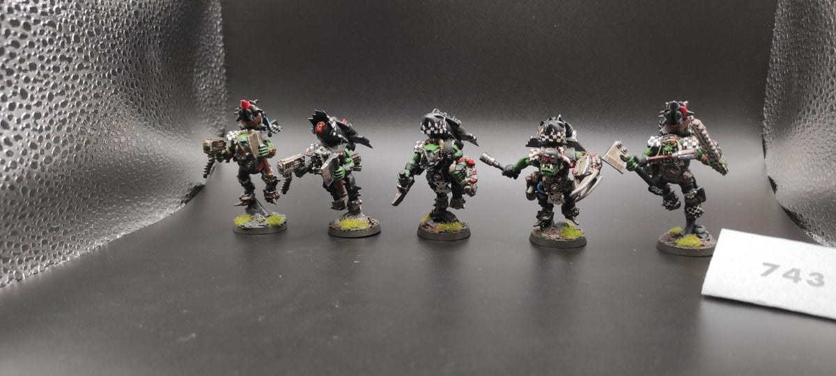 (5) Stormboyz Painted Orks Warhammer 40k -1663-