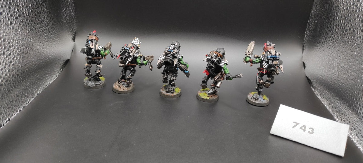 (5) Stormboyz Painted Orks Warhammer 40k -1663-