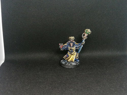 (1) Space Marines Ultramarines Tigurius Old Resin Painted Warhammer 40k -1958-