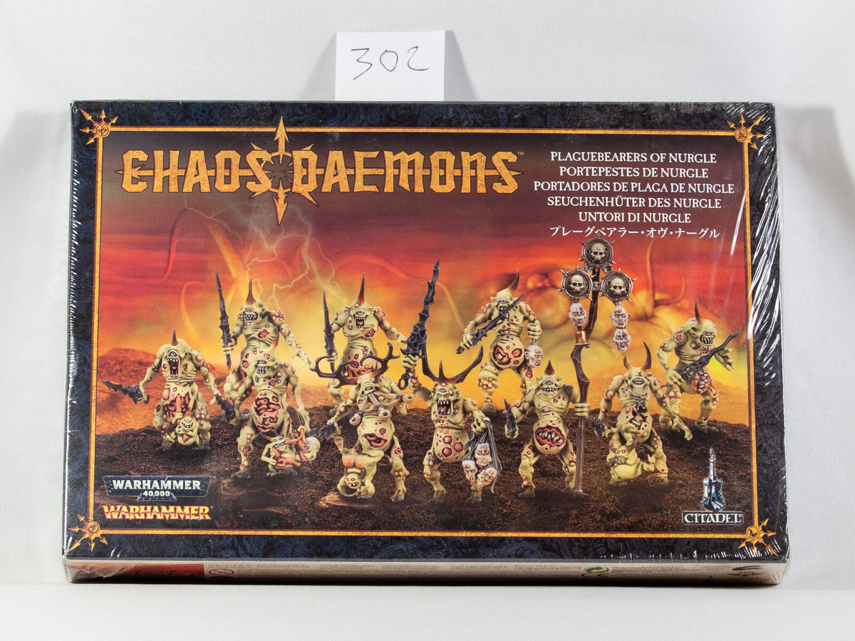 (10) Chaos Daemons Plaguebearers of Nurgle Box Warhammer Fantasy Miniatures -2005-