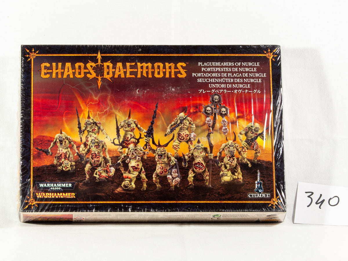 (10) Chaos Daemons Plaguebearers of Nurgle Box Warhammer Fantasy Miniatures -2516-