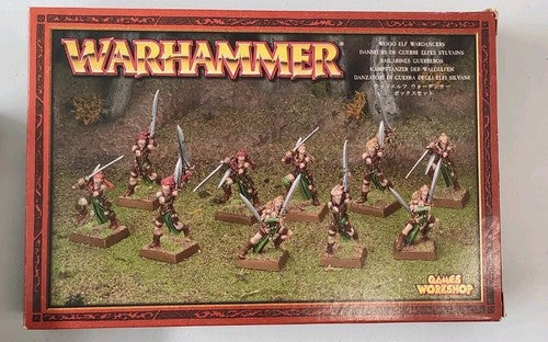 (10) Wood Elves Wardancers Metal OOP Warhammer Fantasy Miniatures -1961-