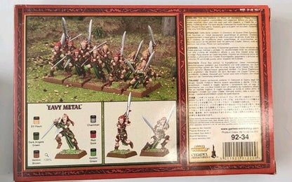 (10) Wood Elves Wardancers Metal OOP Warhammer Fantasy Miniatures -1961-