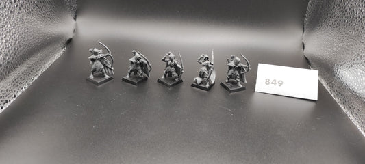 (5) Wood Elves Glade Guards Archers Warhammer Fantasy Miniatures -2054-