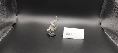 (1) Wood Elves Lord with Bow and Hawk Horns METAL Warhammer Fantasy Miniatures -2055-