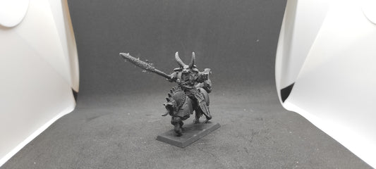 (1) Chaos Lord Knight Champion METAL OOP 4th Ed Warriors of Chaos Warhammer Fantasy Miniatures -1054-