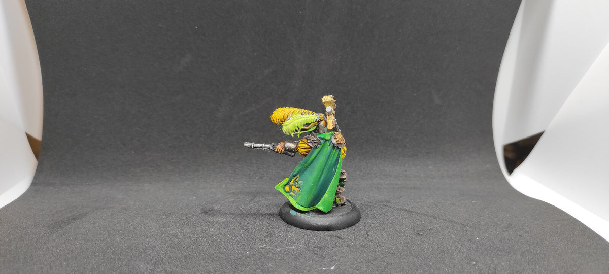 (1) Empire Hero Captain with Pistol Finecast OOP Warhammer Fantasy Miniatures -2052-