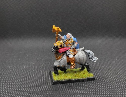 (1) Empire Hero Valten 2nd on Horse OOP Warhammer Fantasy Miniatures -1380-