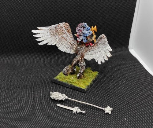 (1) Empire Karl Franz Griffin Lord General Hero Metal OOP Warhammer Fantasy Miniatures -1658-