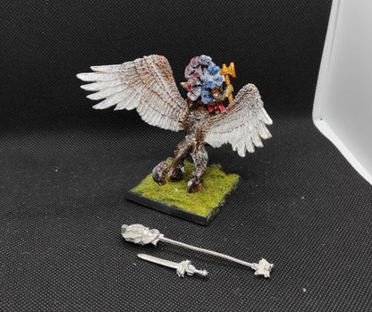 (1) Empire Karl Franz Griffin Lord General Hero Metal OOP Warhammer Fantasy Miniatures -1658-