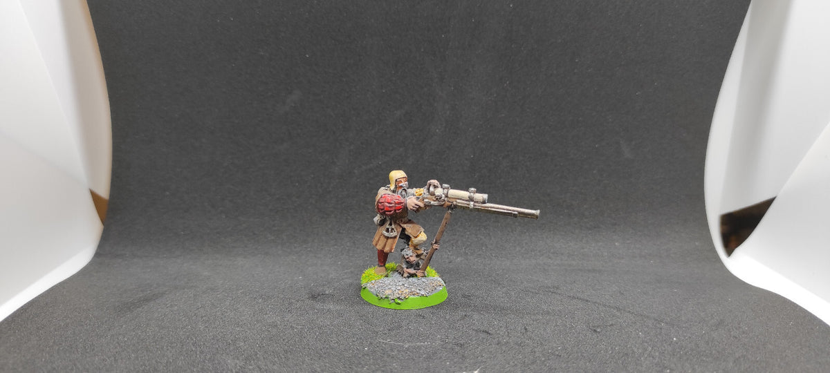 (1) Empire Master Engeneer Hochland Long Rifle Hendgun Metal Warhammer Fantasy Miniatures -2051-