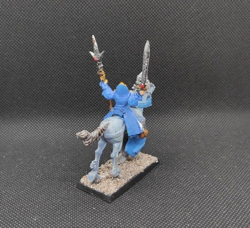 (1) High Elves Hero Lord Mounted Mage on Horse Metal OOP Warhammer Fantasy Miniatures -1872-