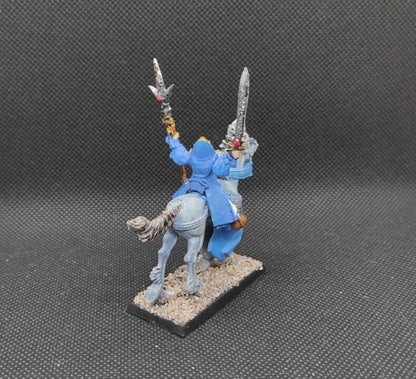 (1) High Elves Hero Lord Mounted Mage on Horse Metal OOP Warhammer Fantasy Miniatures -1872-
