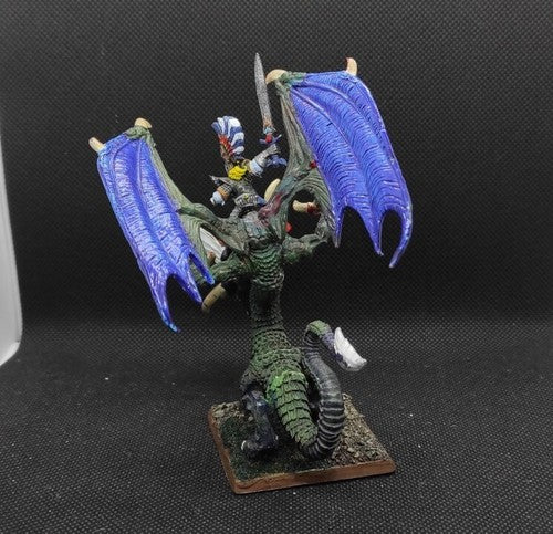 (1) High Elves Lord Dragon Dragonlord Full Metal OOP Warhammer Fantasy Miniatures -1867-