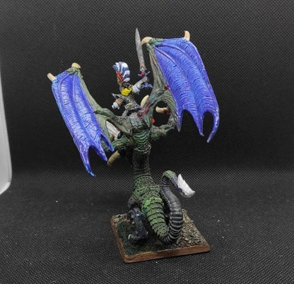 (1) High Elves Lord Dragon Dragonlord Full Metal OOP Warhammer Fantasy Miniatures -1867-